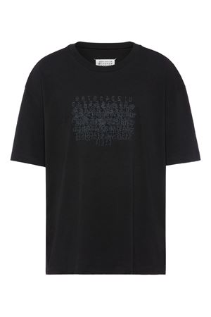 Black cotton T-shirt MAISON MARGIELA | S50GC0730M20164861